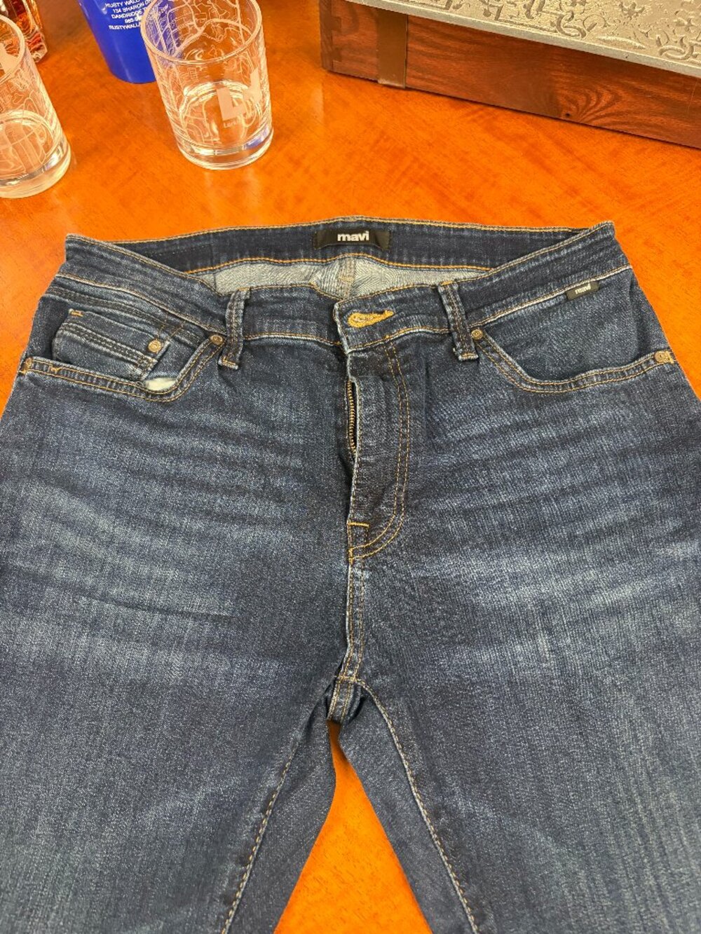 Mavi Zach Slim Fit Jeans 34/32 in what I believe is Dark Brushed Williamsburg